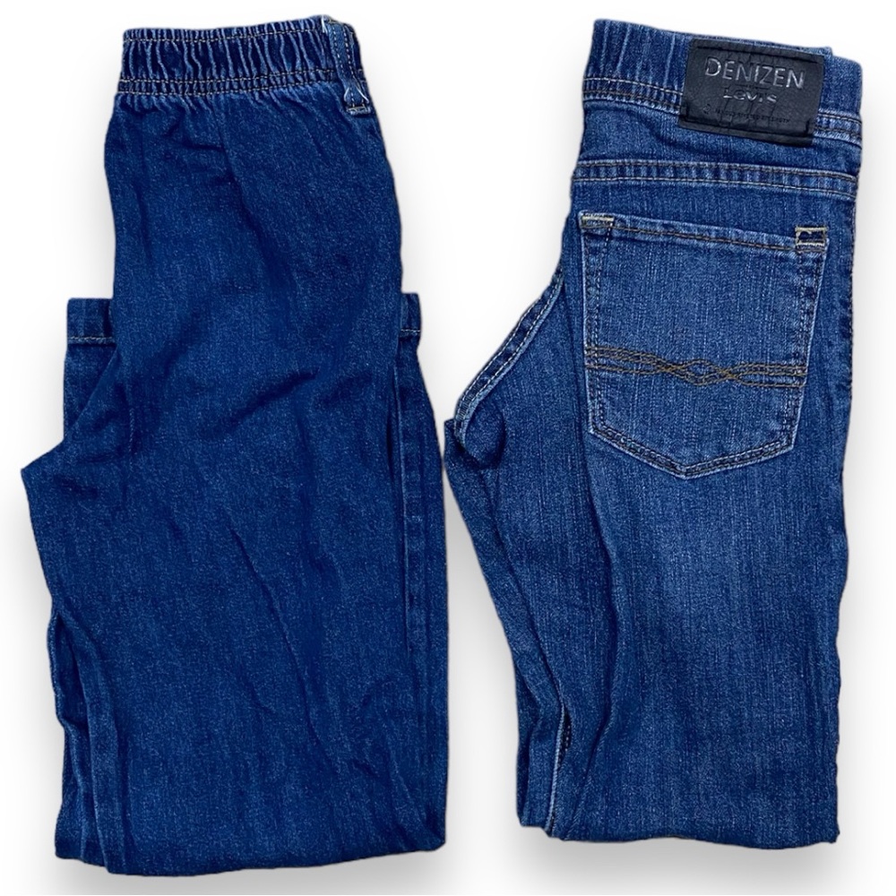 2 Pair Boys Denim Jeans Levi's and 365 Kids Garanimals 7 - Picture 12 of 12
